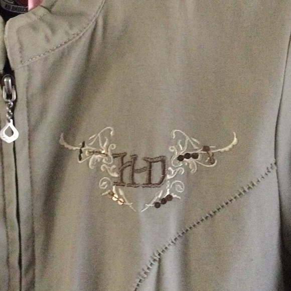 Harley Davidson woman’s Small tan jacket - Picture 5 of 10